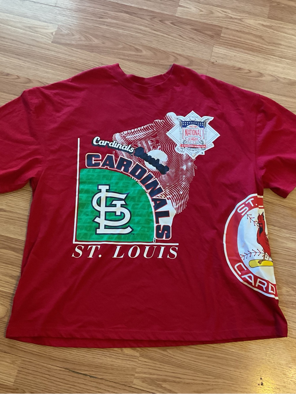 Mitchell& Ness St. Louis Cardinals Red Graphic Tee Sz.L. 50 x28